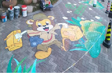 安宁夏季画地面彩绘会遇到的问题