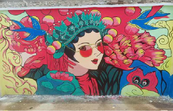 安宁墙体彩绘-网红墙