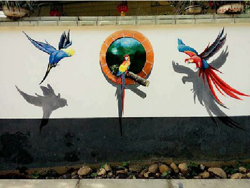 安宁视觉错位-3D墙绘设计