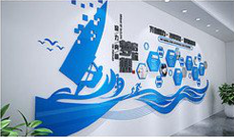 安宁海浪主题文化墙如何设计？