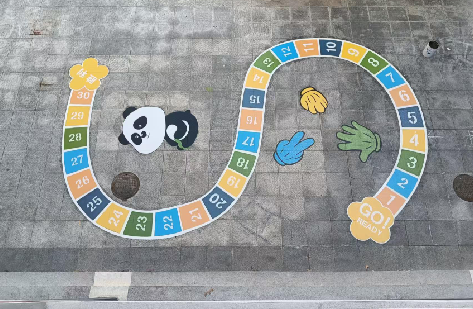 安宁地面游戏彩绘