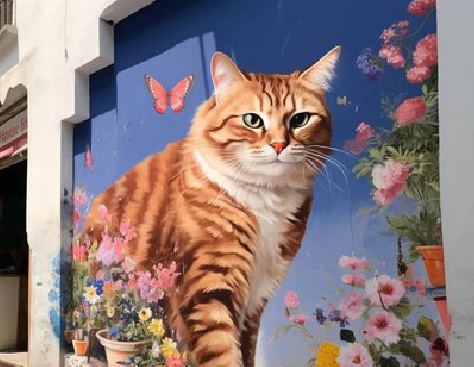 安宁自己绘制有个性的手绘墙