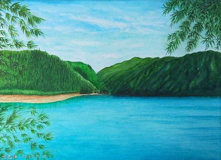 安宁在墙绘中，如何绘画绿水青山？